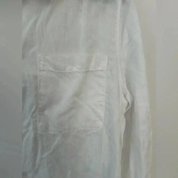 Liz Claiborne white 100% lyocell minimalist blouse - Picture 5 of 9